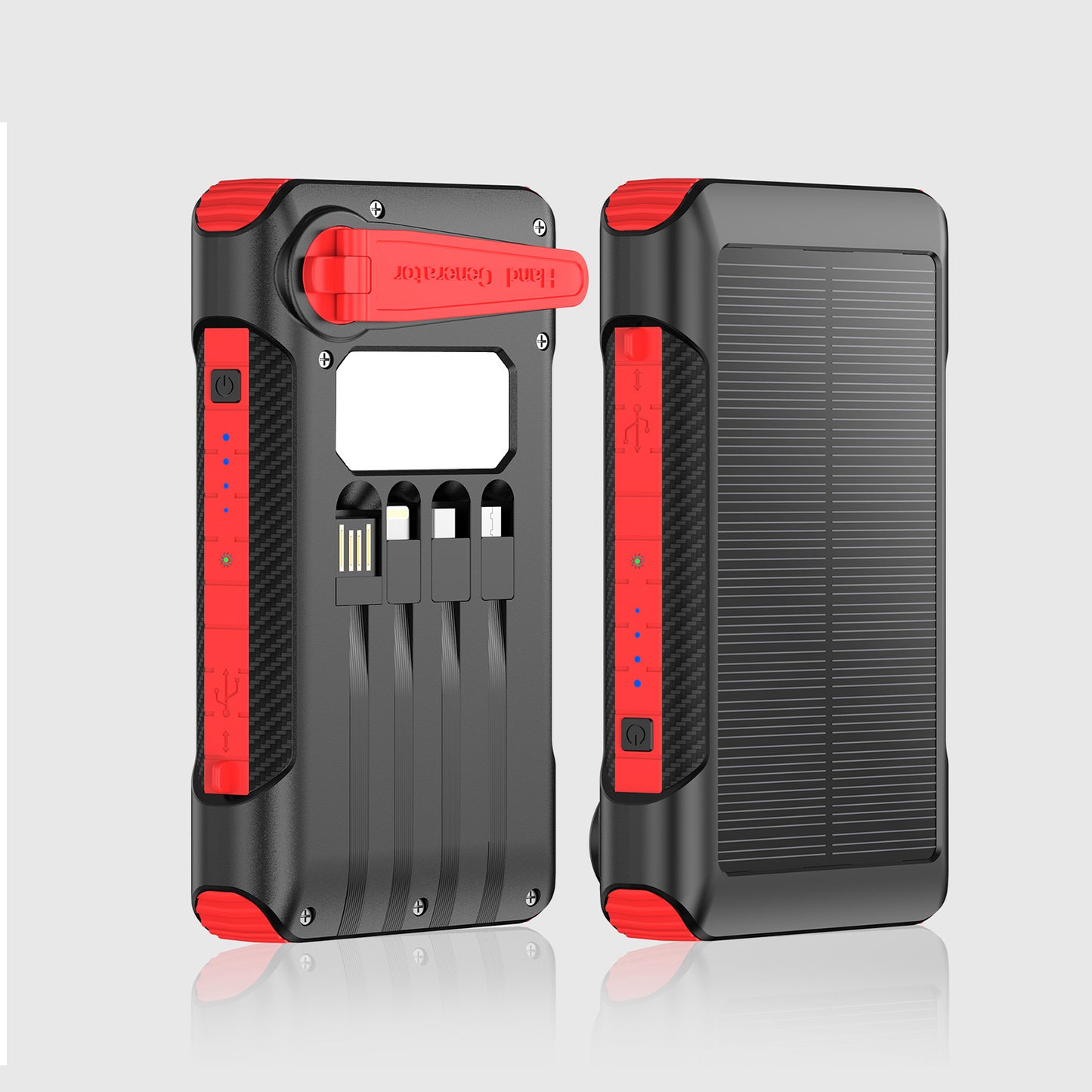 Hand-Cranked Solar Power Bank