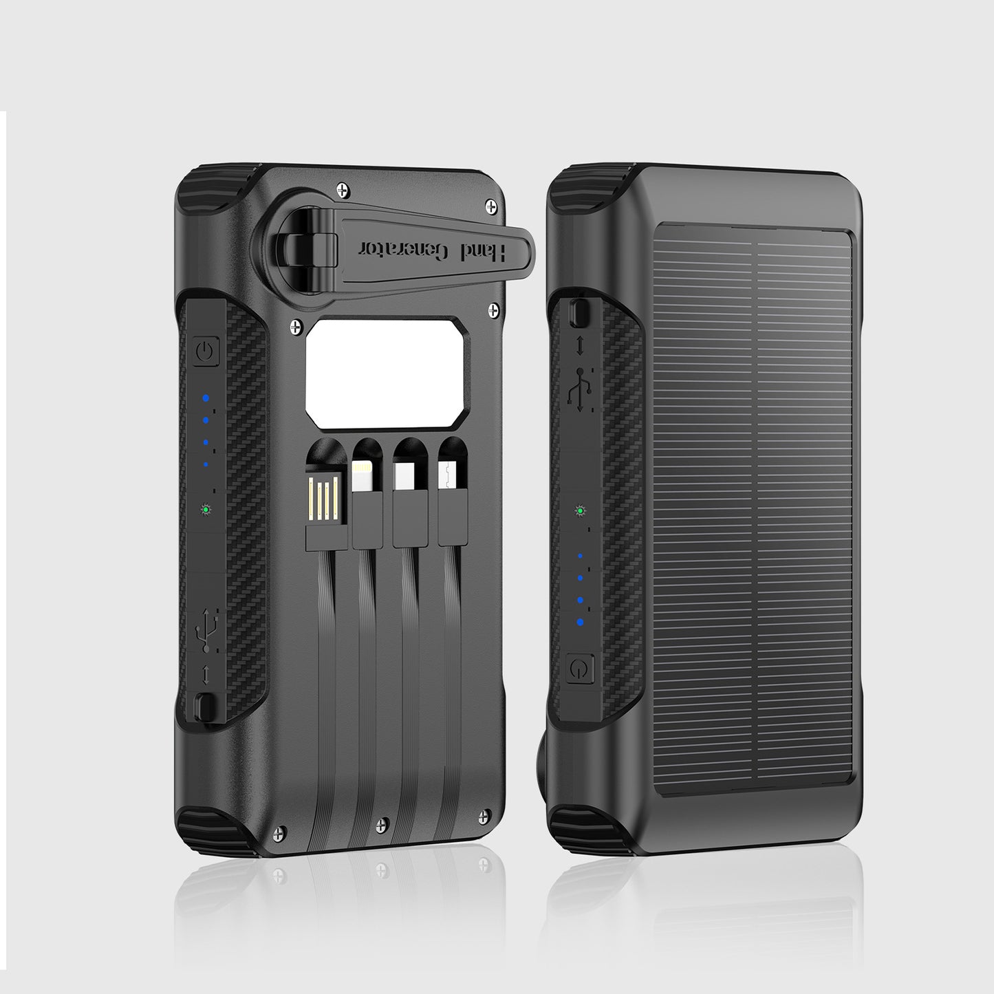 Hand-Cranked Solar Power Bank