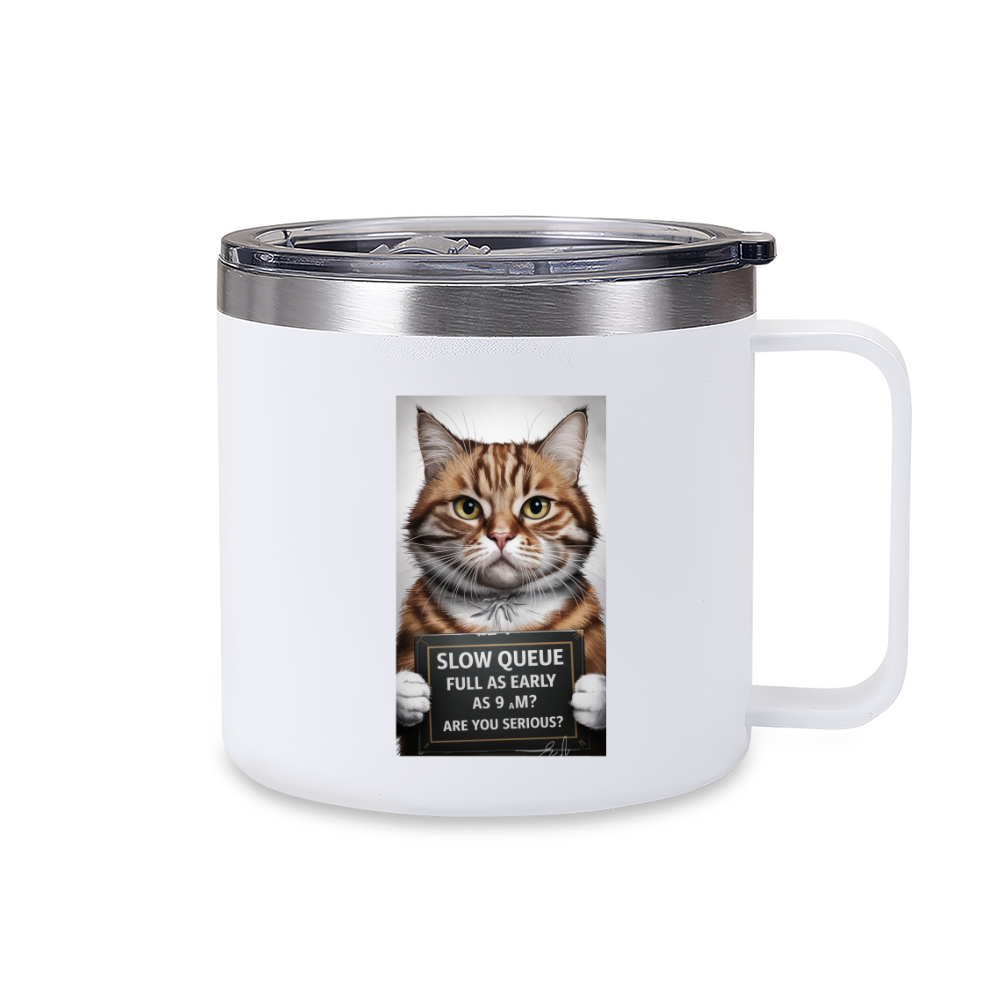 14 oz. Rover Stainless Steel Insulated Camper Mug| Handle Coffee Mug (14oz)